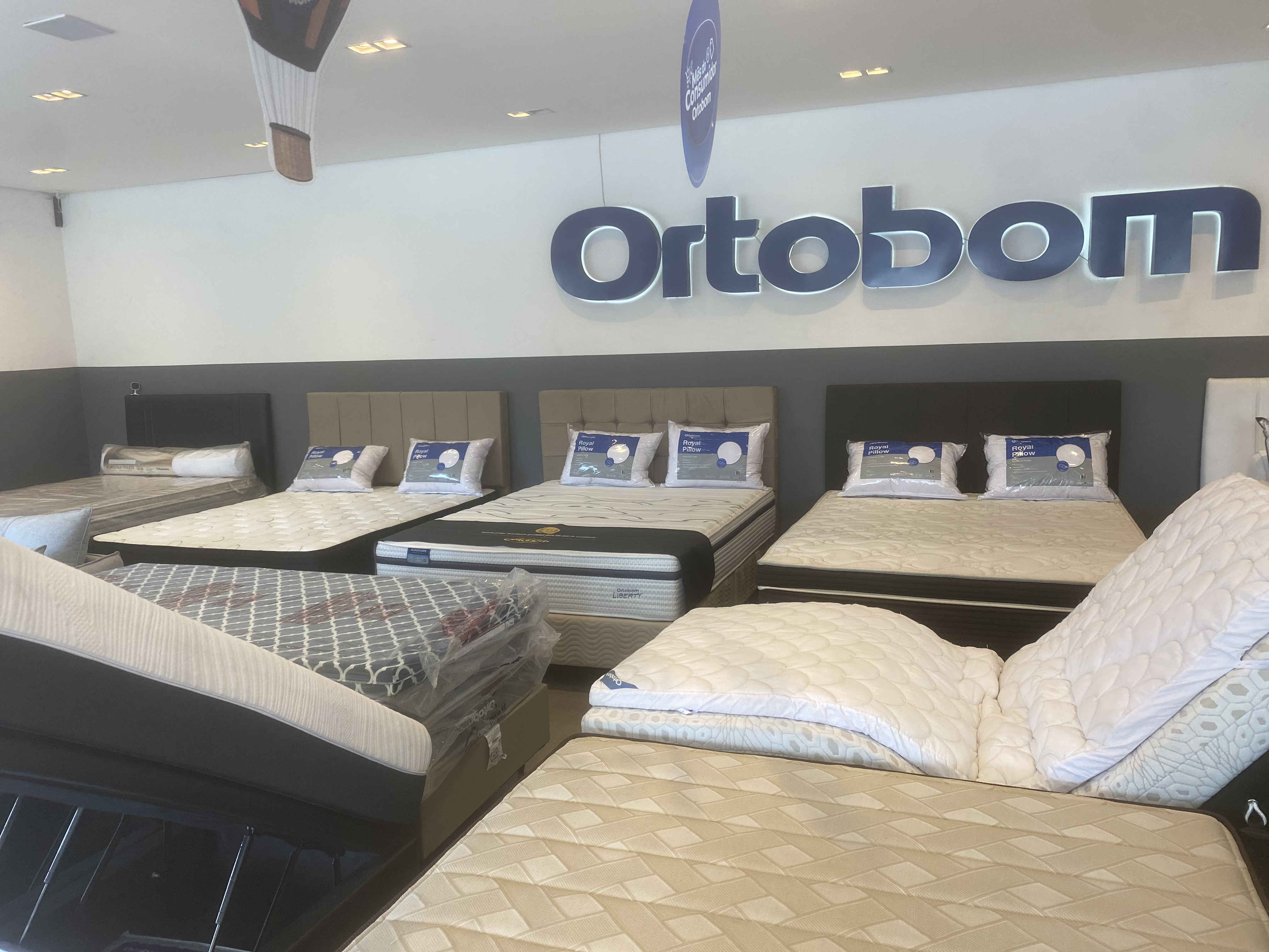 Ambiente da loja Ortobom Empório Marista em Goiânia