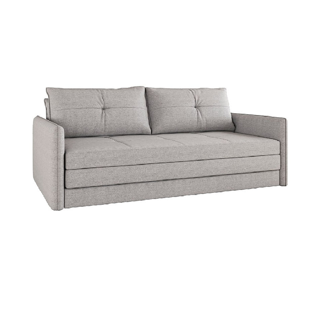 Sofá cama Ortobom aberto em sala de estar